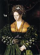 Portrait of a Lady in a Green Dress BARTOLOMEO VENETO
